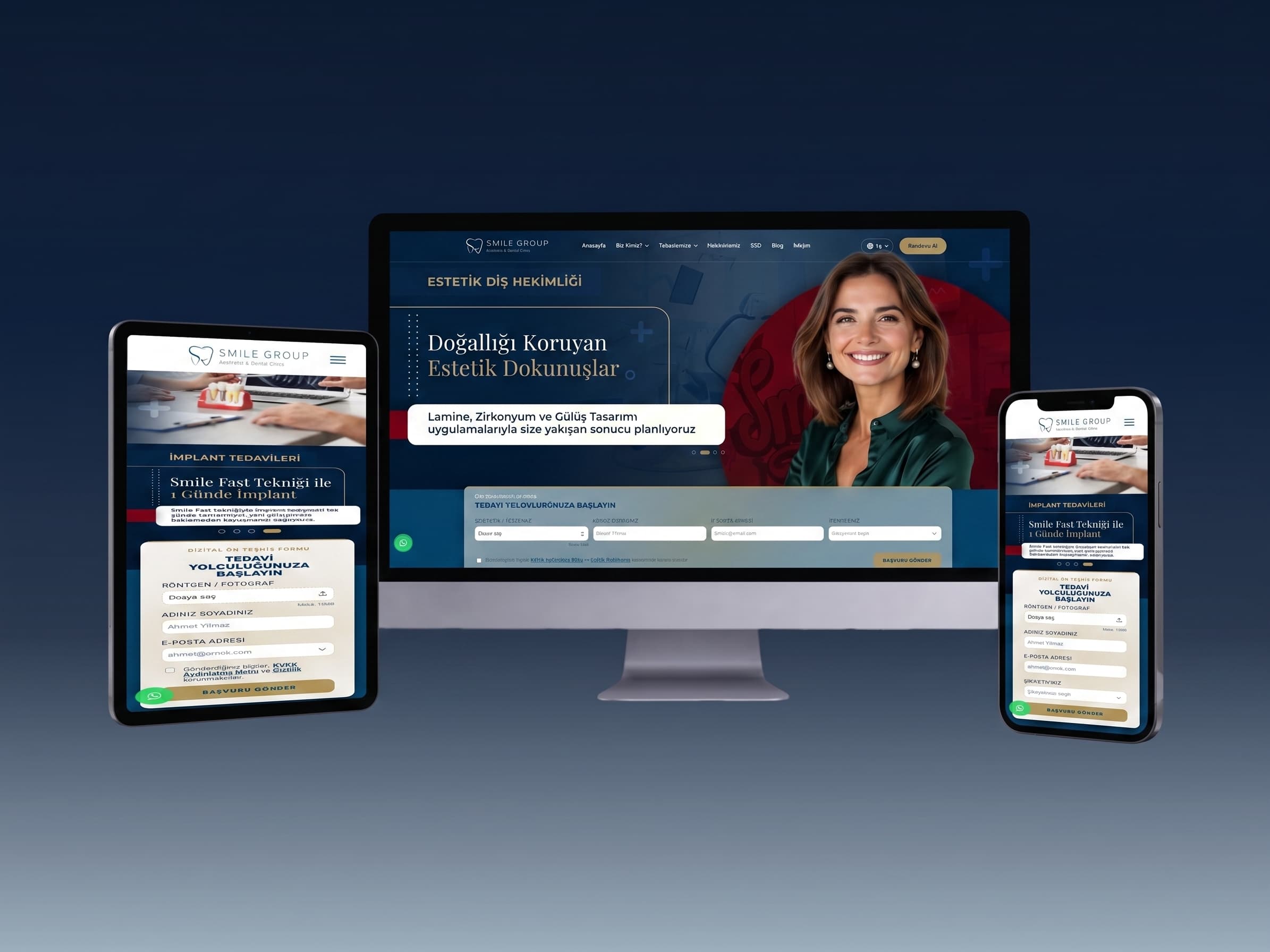 Smile Group | Diş Kliniği Web Sitesi ve Çok Dilli CMS